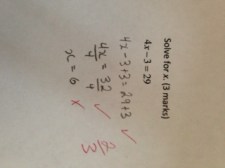 A flawed solution to the simple equation.